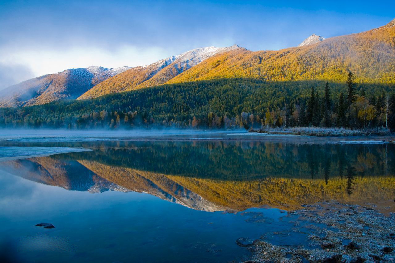 壁纸 加拿大，YOHO，湖泊，森林，山脉，树木，反射 2560x1600 HD 高清壁纸, 图片, 照片